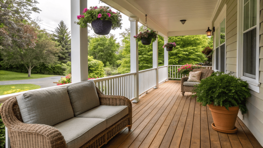 front porch layout remodel ideas