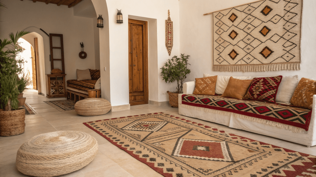 homes using berber motifs without going full boho