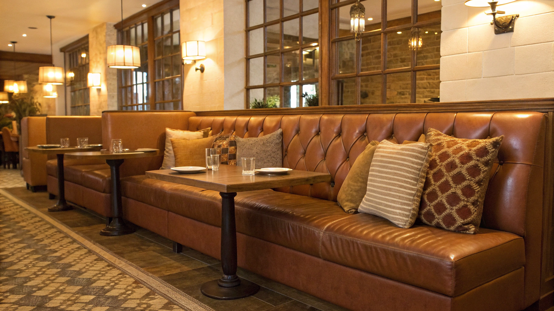 14+ Leather Banquette Styling Ideas Using Warm Neutrals