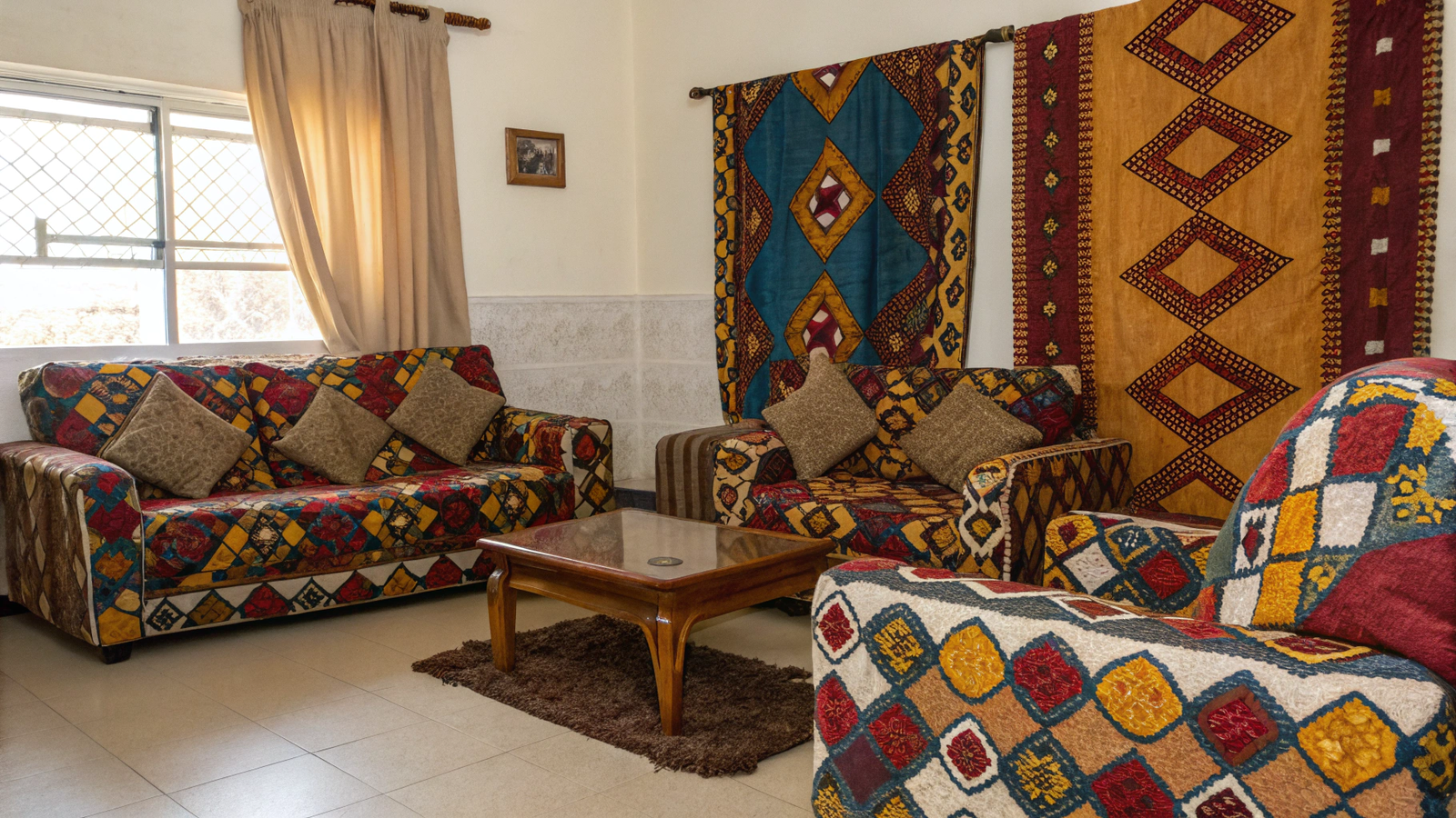 15+ Homes Using Adire Fabric Without Making It Feel Traditional