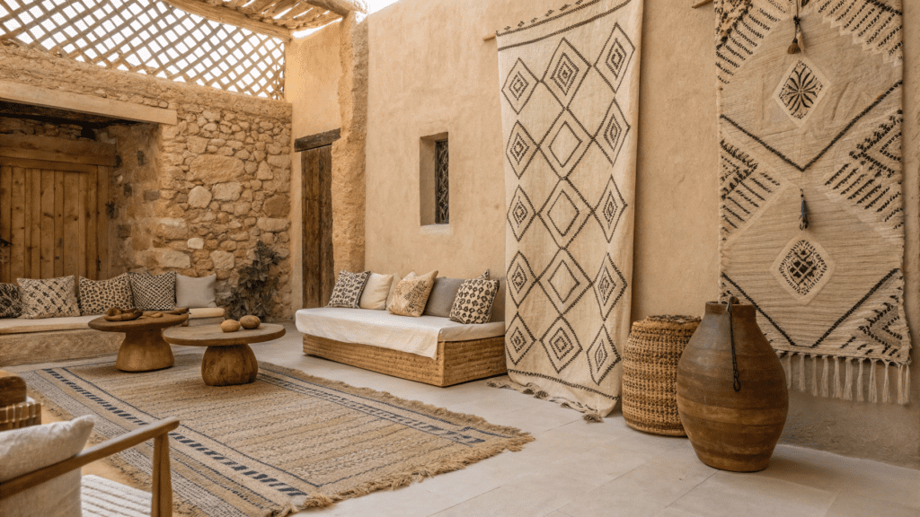 motif berbere decor ideas that feel earthy and mo