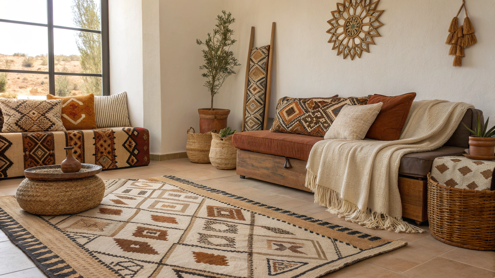 16+ Motif Berbere Styling Ideas for Modern Living Rooms