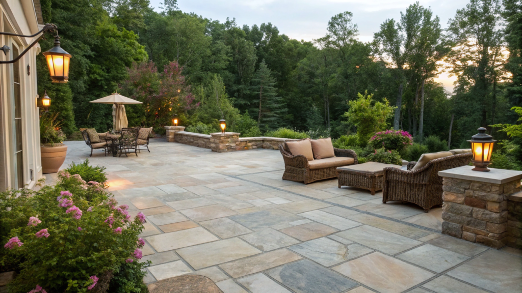 patio remodel ideas with natural stone