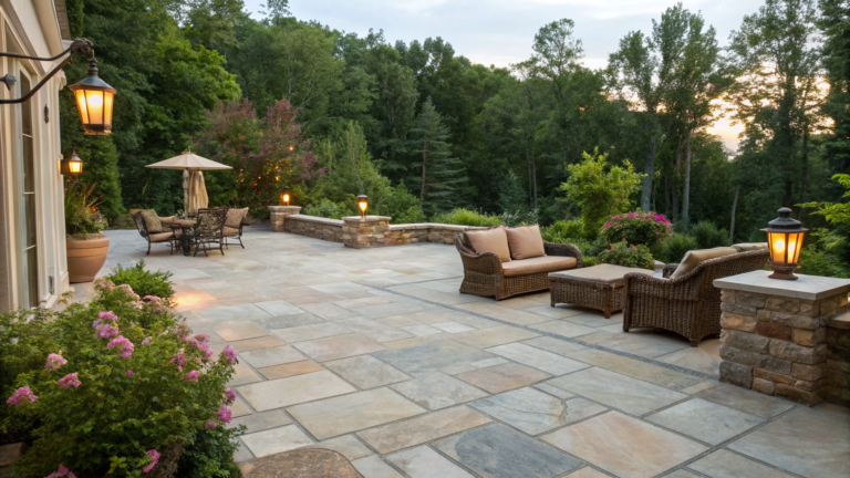 patio remodel ideas with natural stone