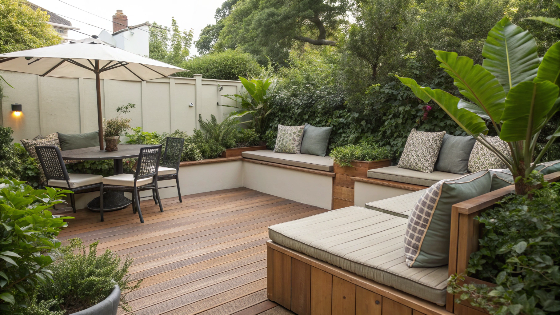 16+ Patio Seating Remodel Ideas with Built-Ins