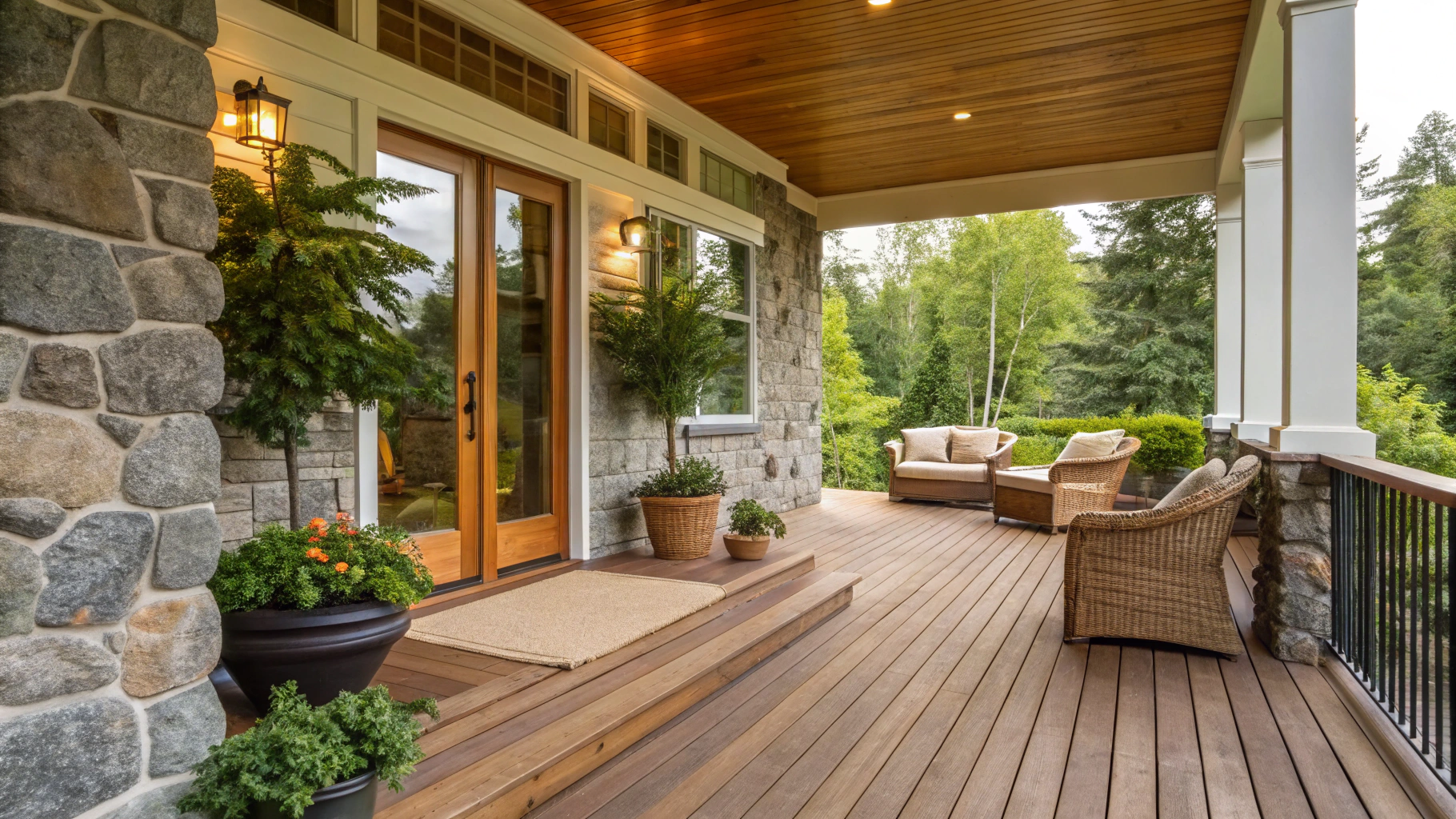 13+ Porch Remodel Ideas with Natural Materials