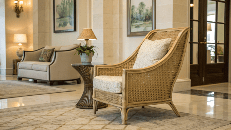 rattan accent chair decor ideas that feel high end