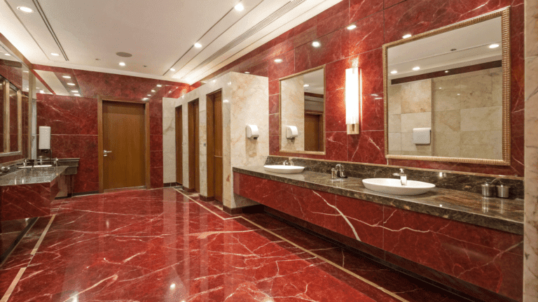 red marble bathrooms that feel luxurious not heav