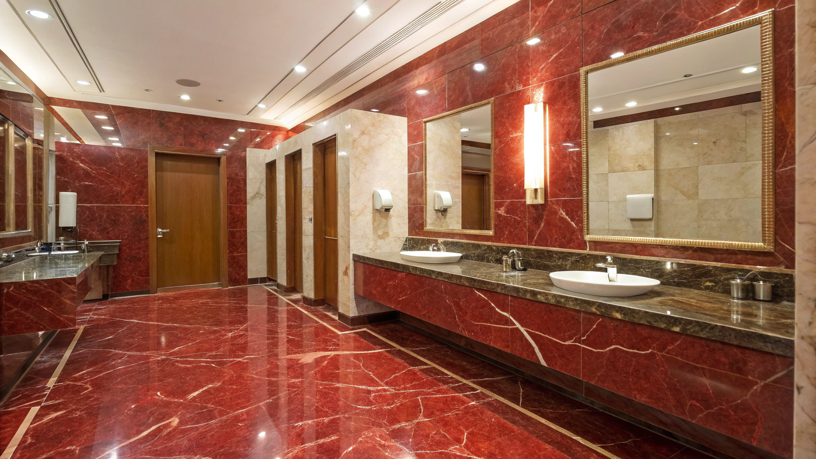 18+ Red Marble Bathrooms That Feel Luxurious, Not Heavy