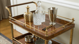 17+ Antique Bar Cart Styling Ideas for Small Apartments