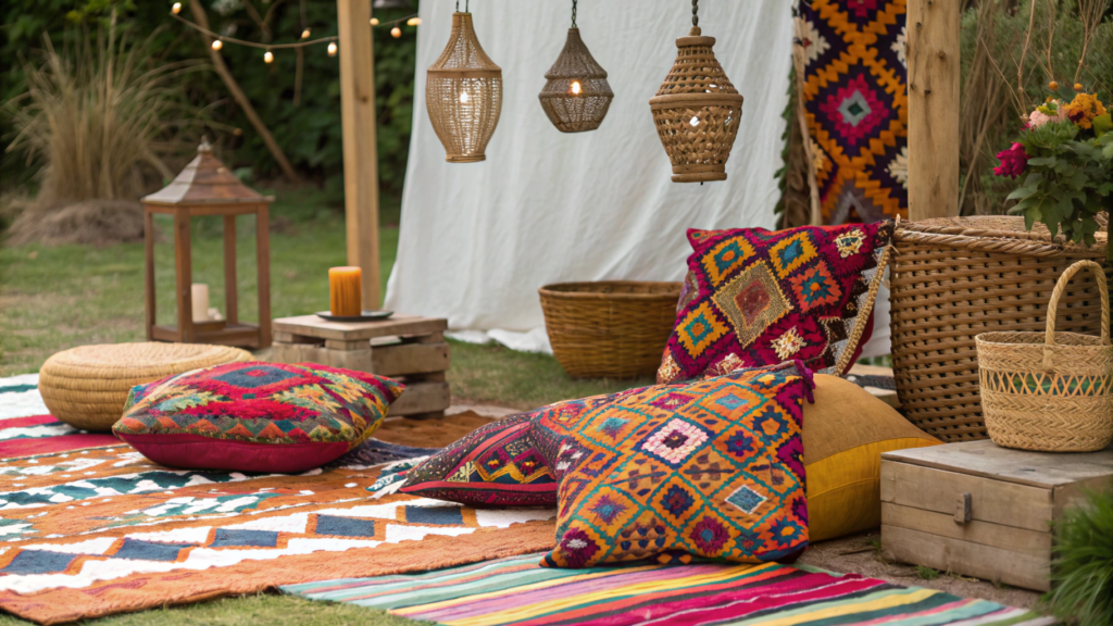afrobohemian decor mixes