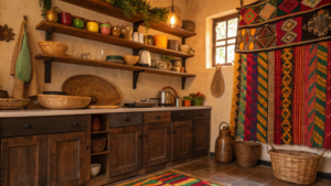 15+ Afrobohemian Kitchen Corners With Texture and Soul