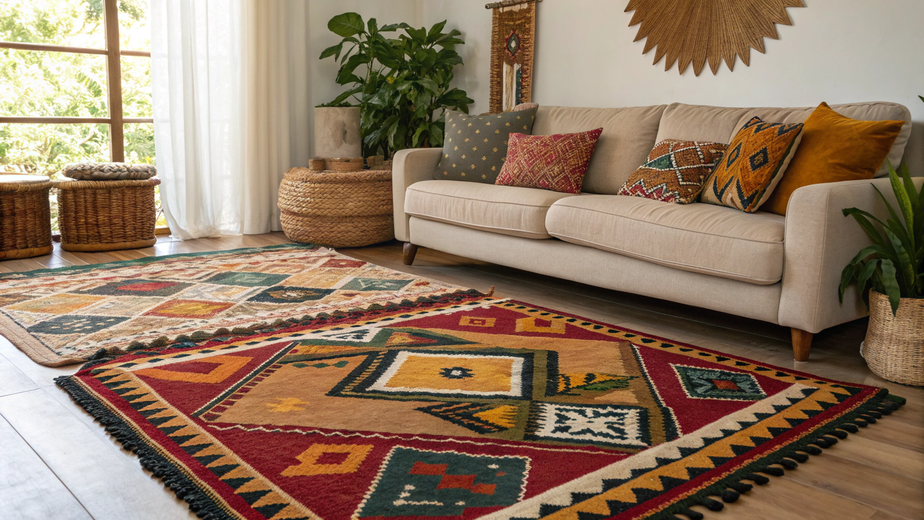 17+ Afrobohemian Rug Pairings That Just Work