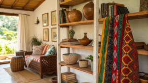 15+ Afrobohemian Shelves Styled With Story and Character