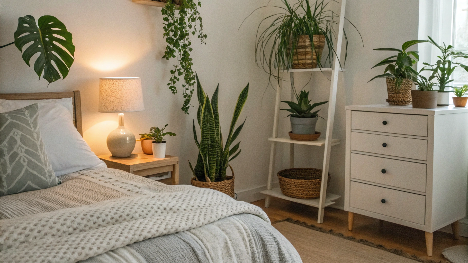 16+ Calming Bedroom Plants That Help You Sleep Better