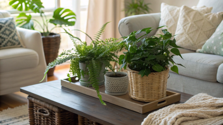 coffee table plant ideas for a fresh living room