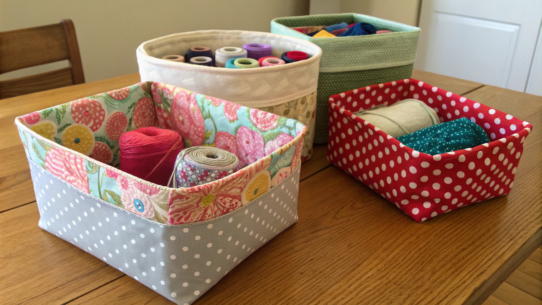 18+ DIY Fabric Bin and Basket Projects