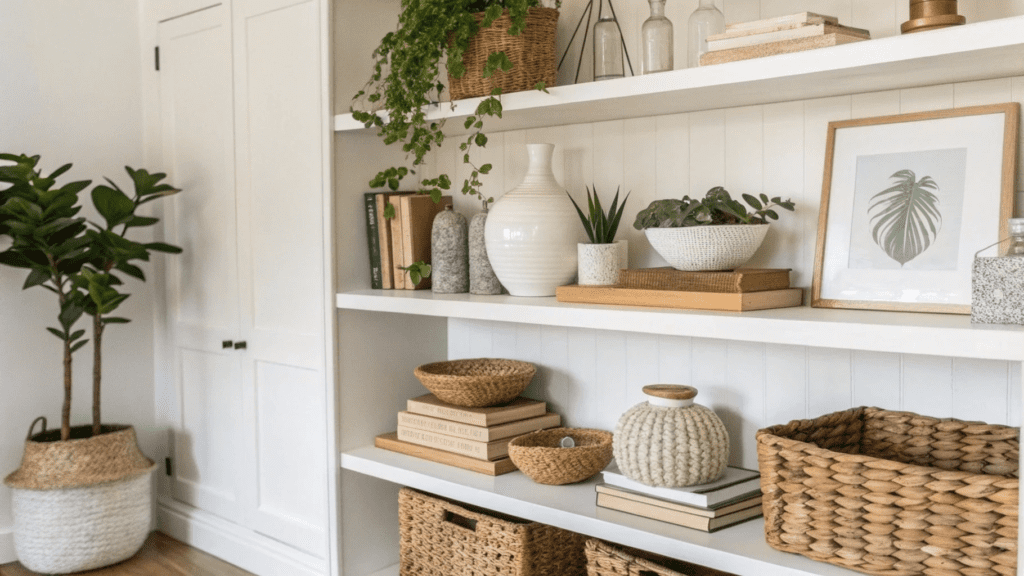 open shelf styling ideas that look designer