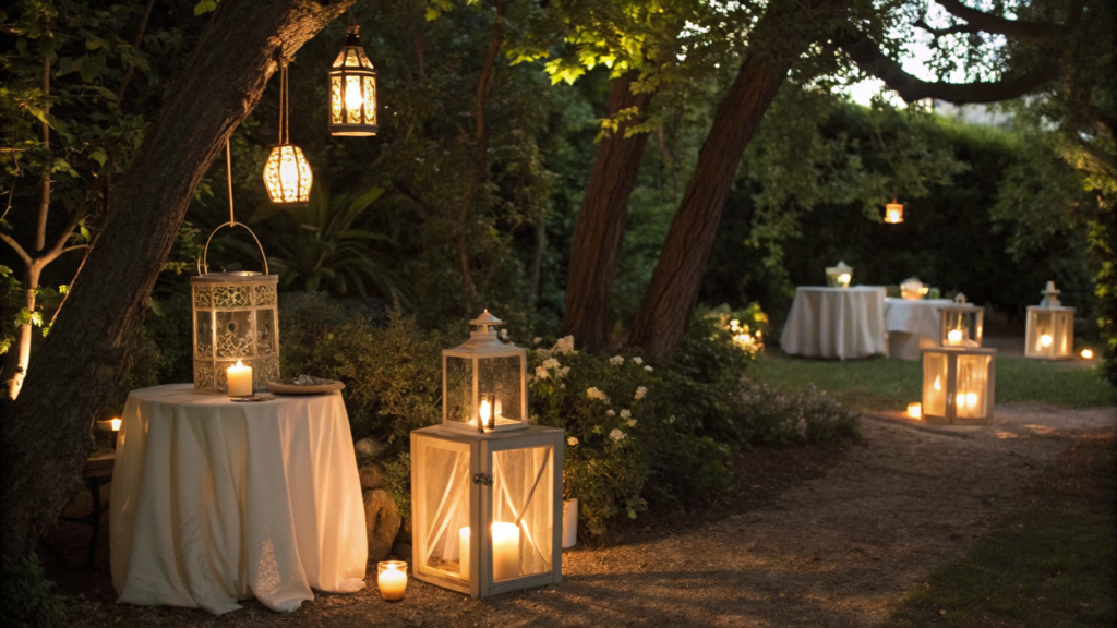 outdoor lantern styling ideas for nighttime glow