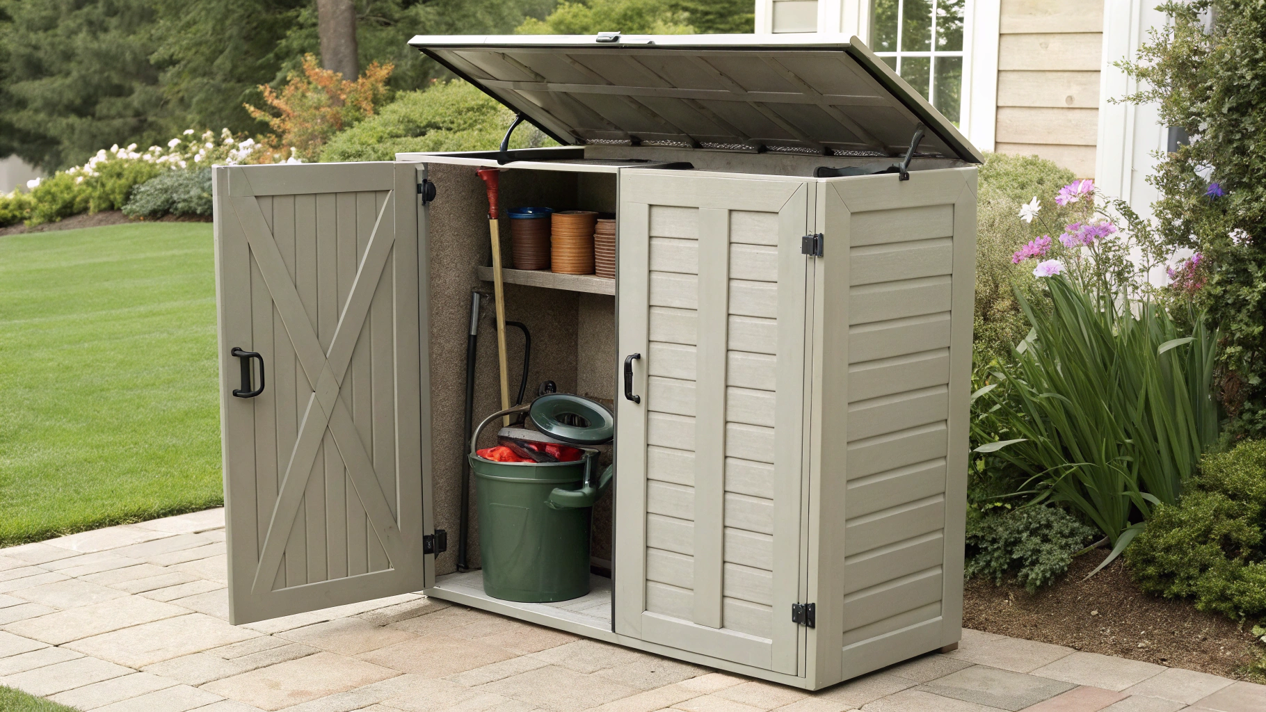 16+ Outdoor Storage Cabinet Ideas for Organized Spaces
