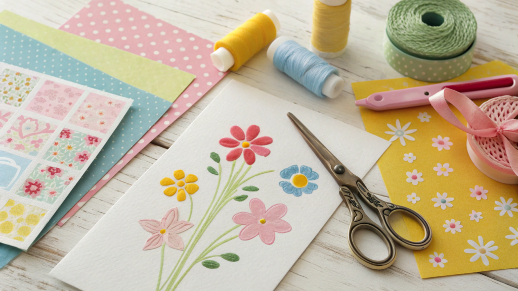 spring craft ideas for handmade cards 1