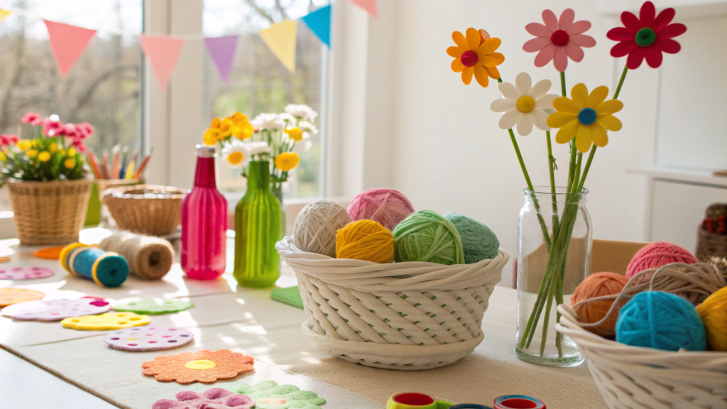 spring craft ideas that use leftover materials