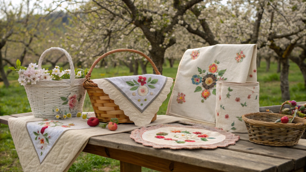 spring craft ideas with fabric and linen