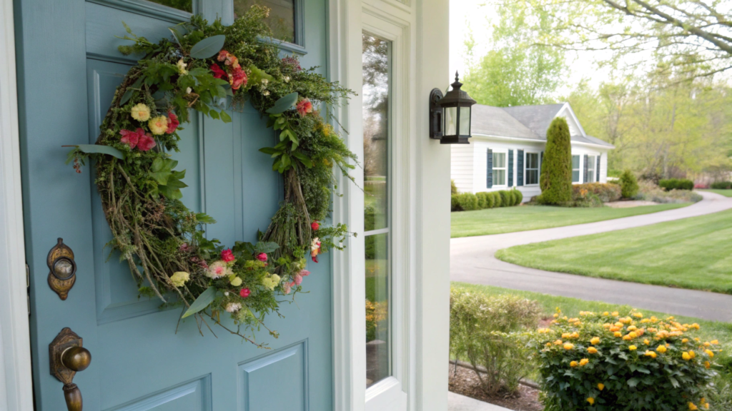 spring diy wreath ideas for a charming front door