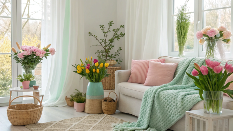 spring living room decor ideas to refresh space