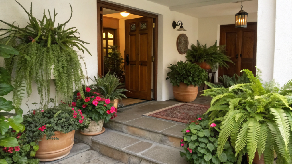 welcoming entryway plant ideas