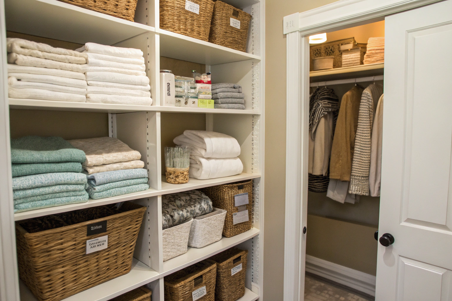 how to organize a linen closet so it doesn t fall