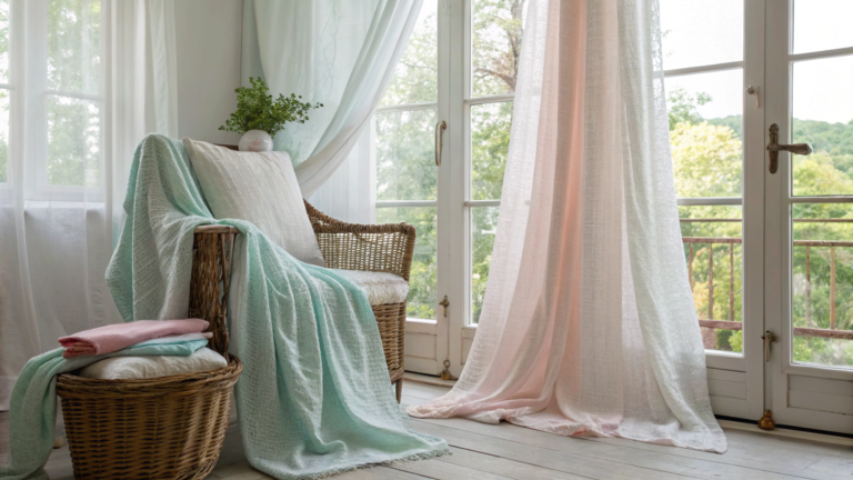 light fabric decor ideas that make homes feel cool