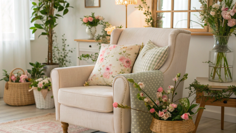 spring accent chair decor ideas