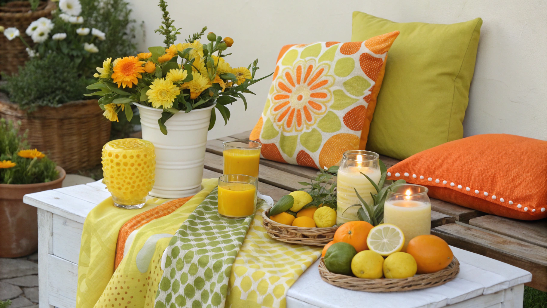 13+ Summer Decor Ideas With Citrus Colors and Bright Accents