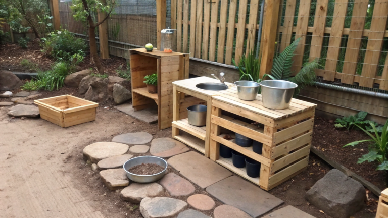 budget mud kitchen ideas