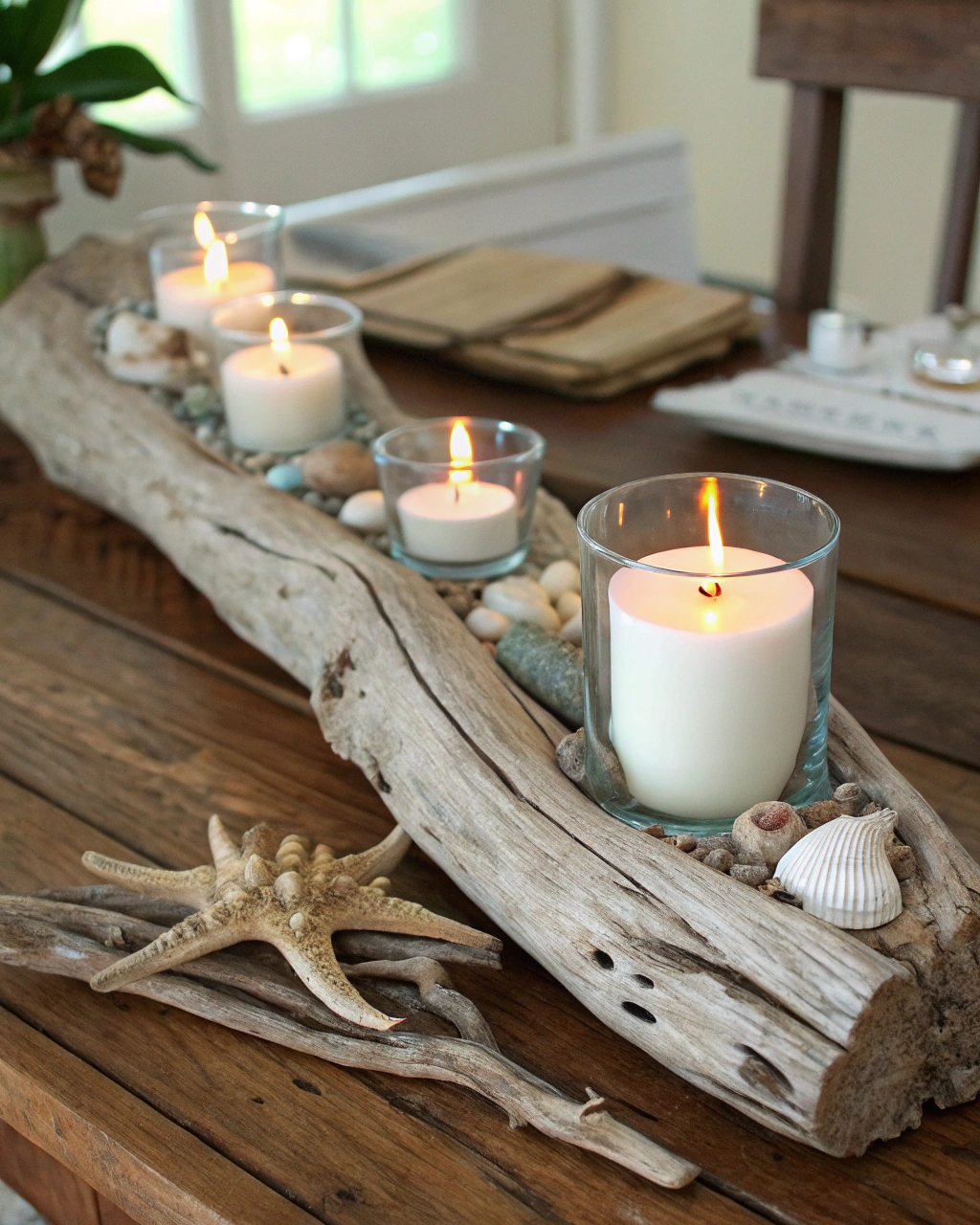 driftwood candle holder decor ideas driftwood and