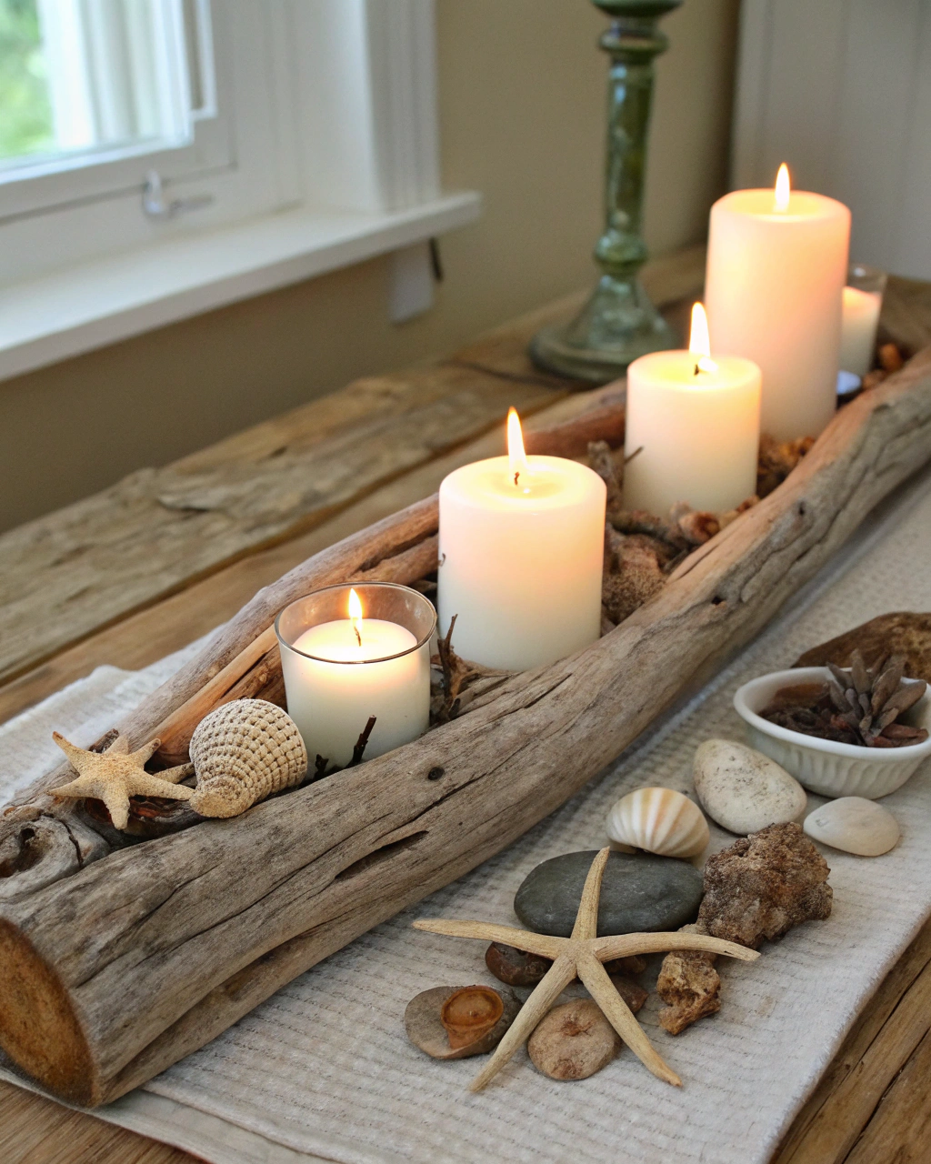 driftwood candle holder decor ideas driftwood can