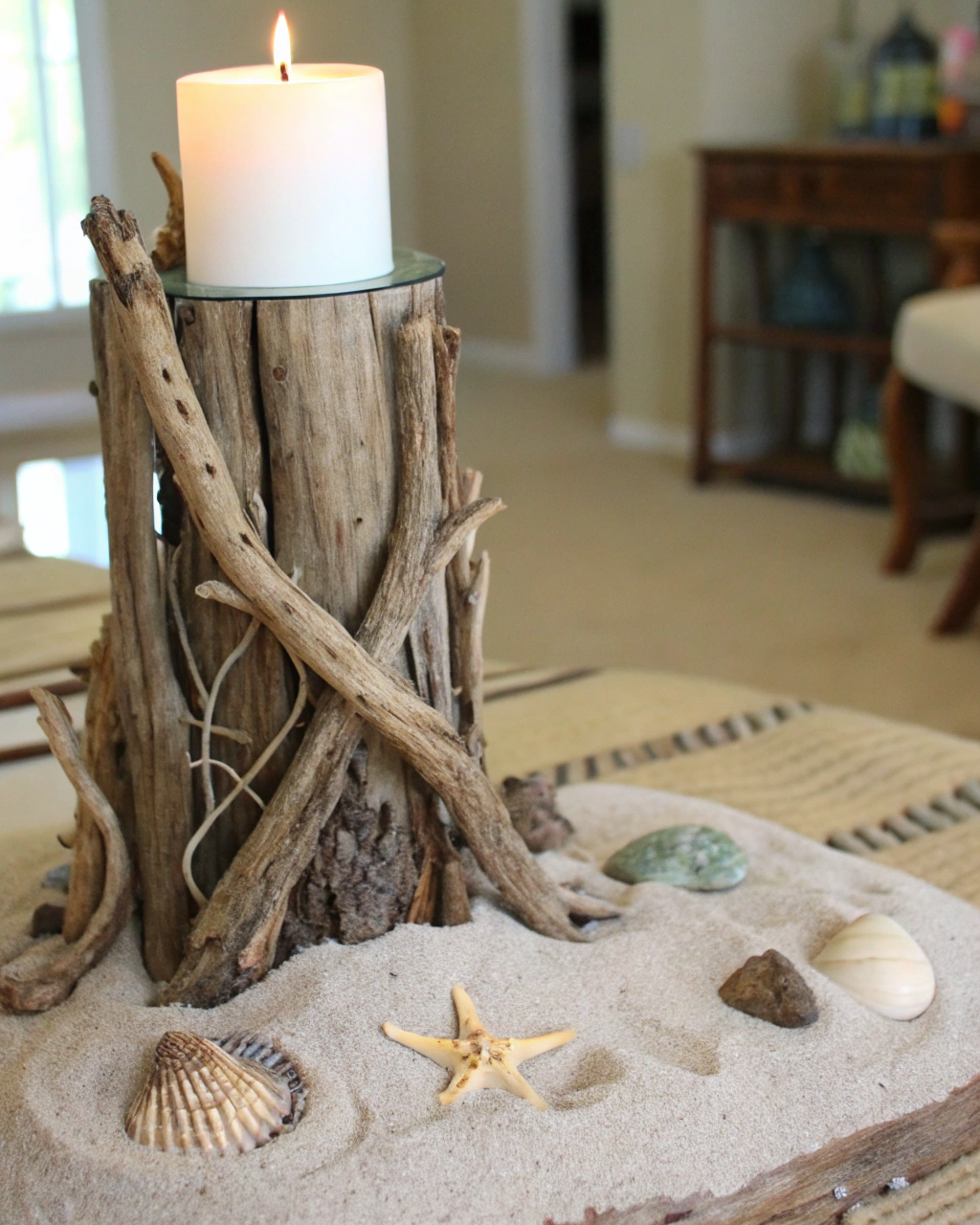 driftwood candle holder decor ideas driftwood wit 1