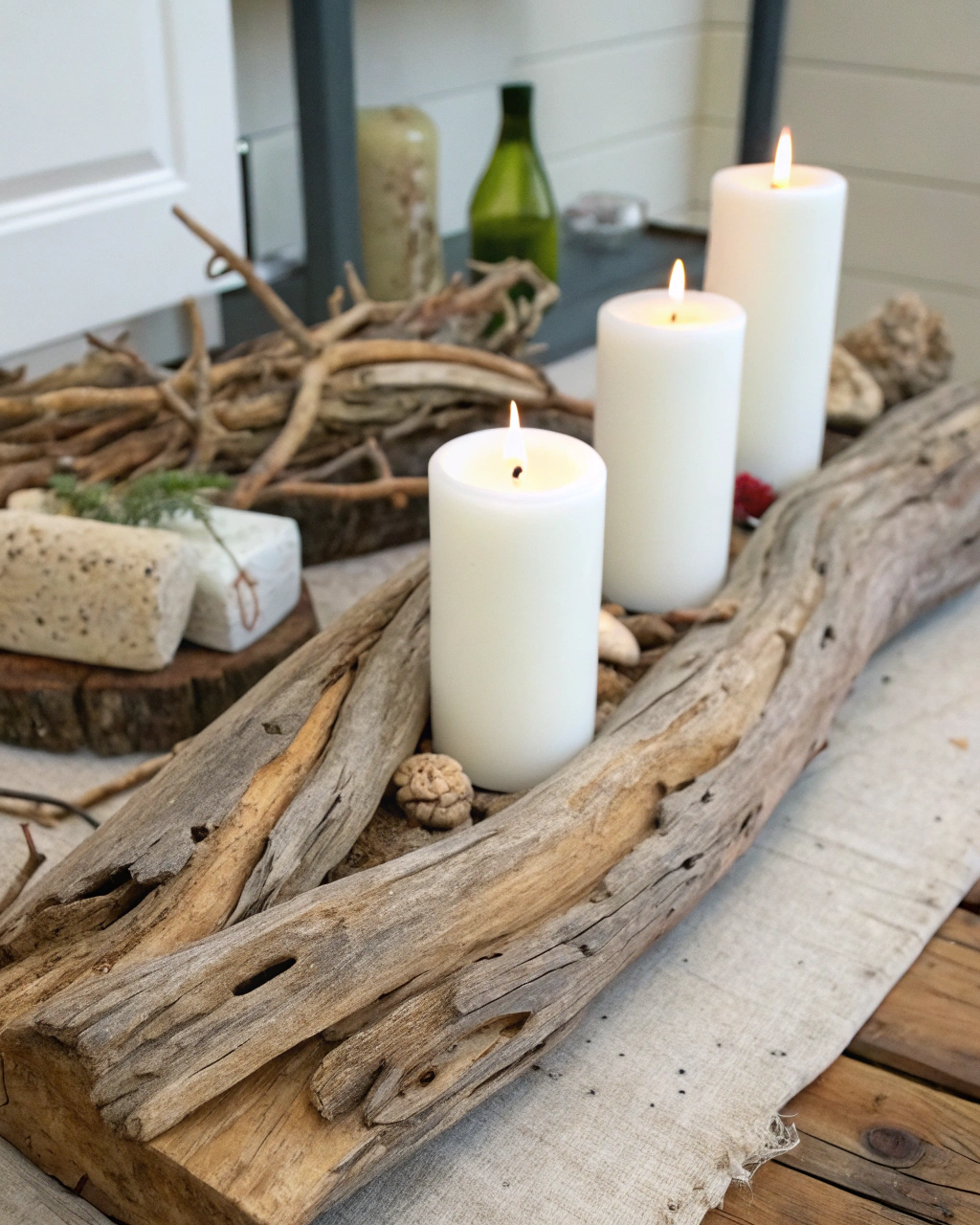 driftwood candle holder decor ideas driftwood wit