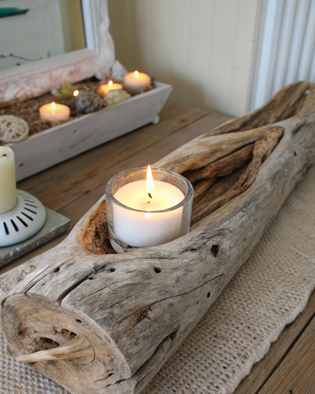 driftwood candle holder decor ideas single driftw