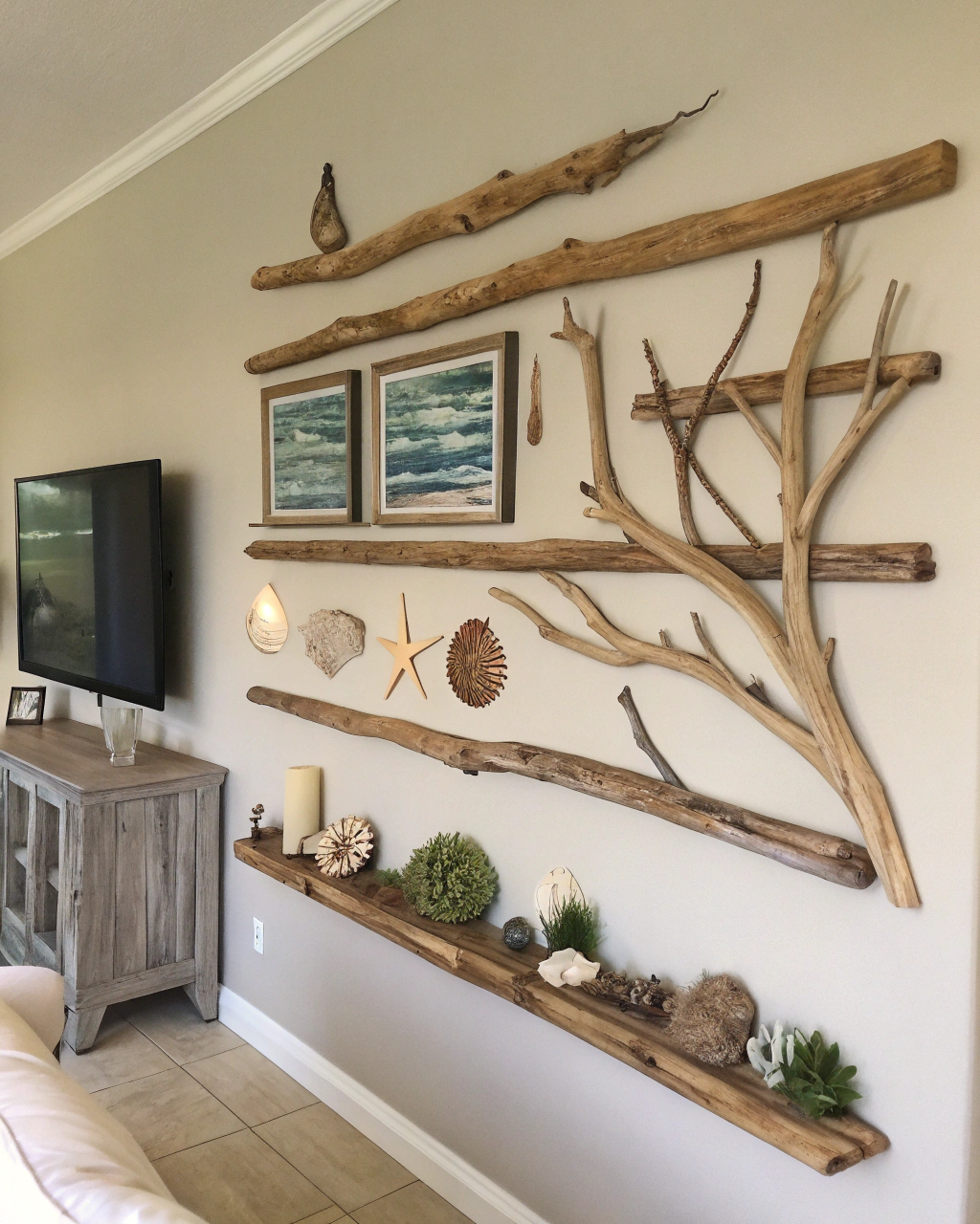 driftwood wall hanging ideas horizontal driftwood