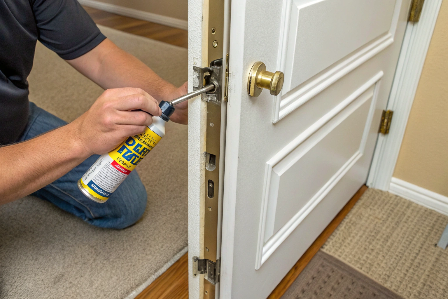 How to Fix a Squeaky Door Without Tools