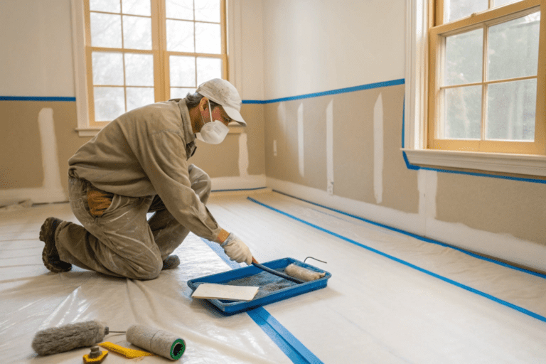 how to paint a room without making a mess