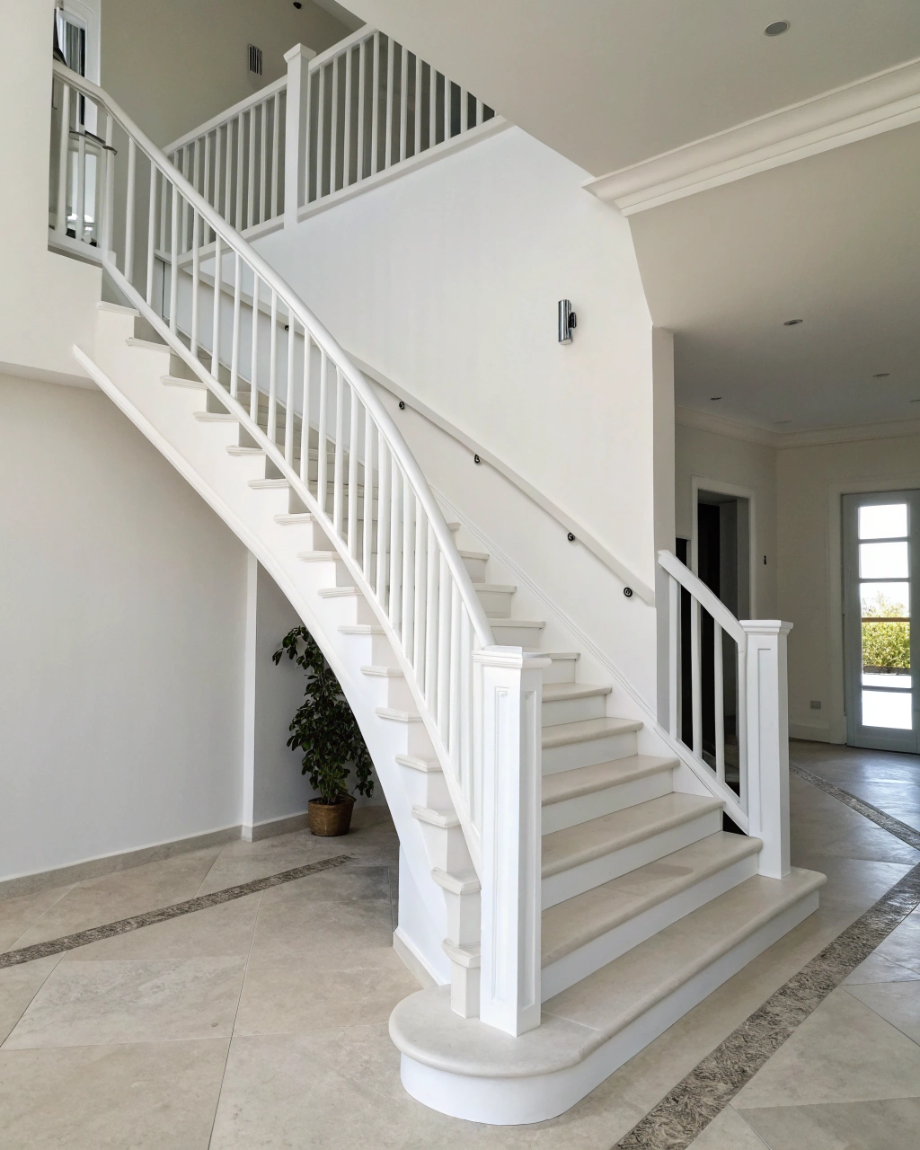 minimalist staircase designs all white minimal st