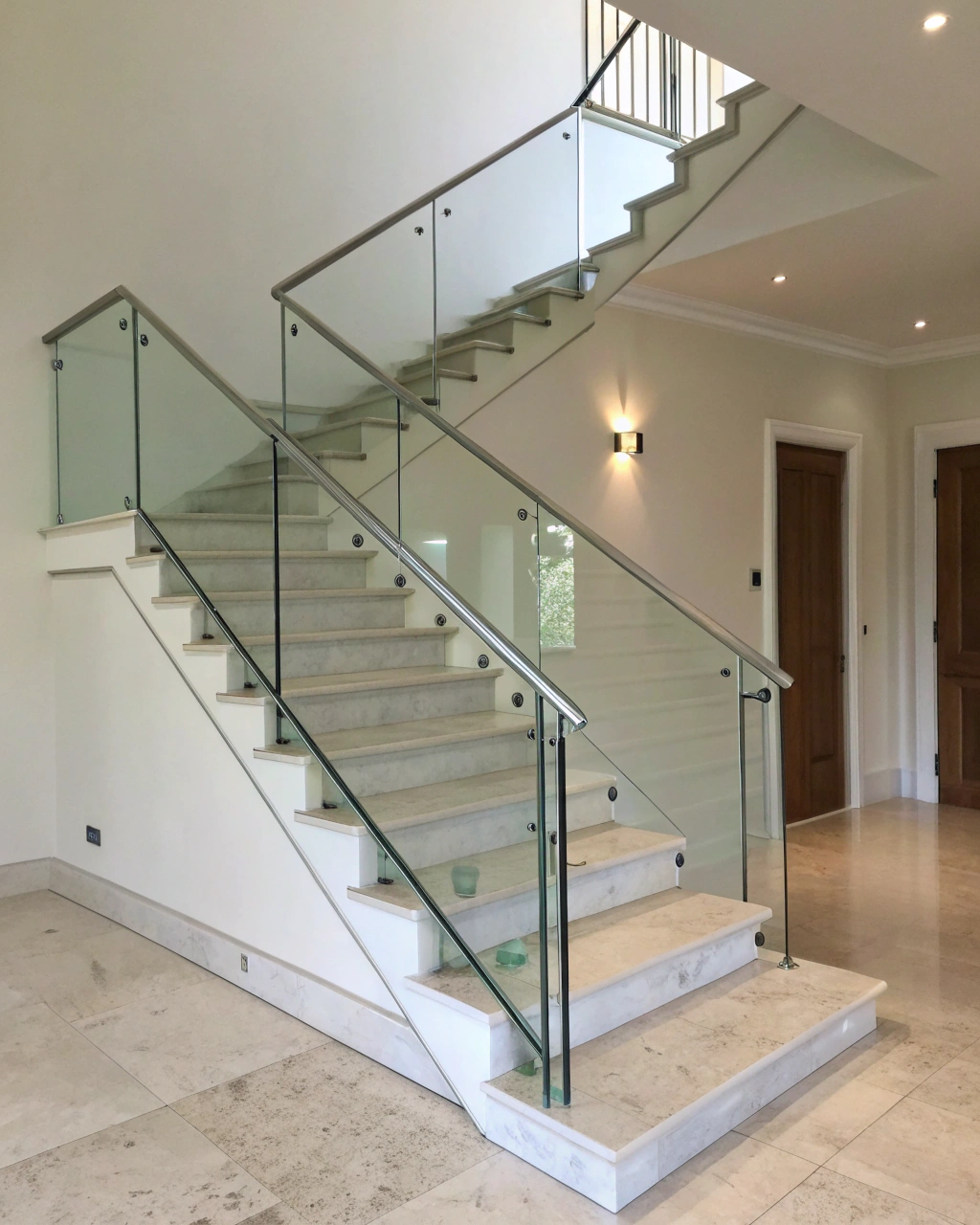 minimalist staircase designs frameless glass stai