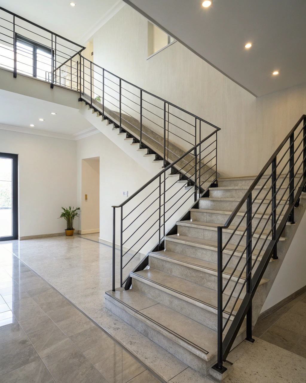 minimalist staircase designs thin profile metal s