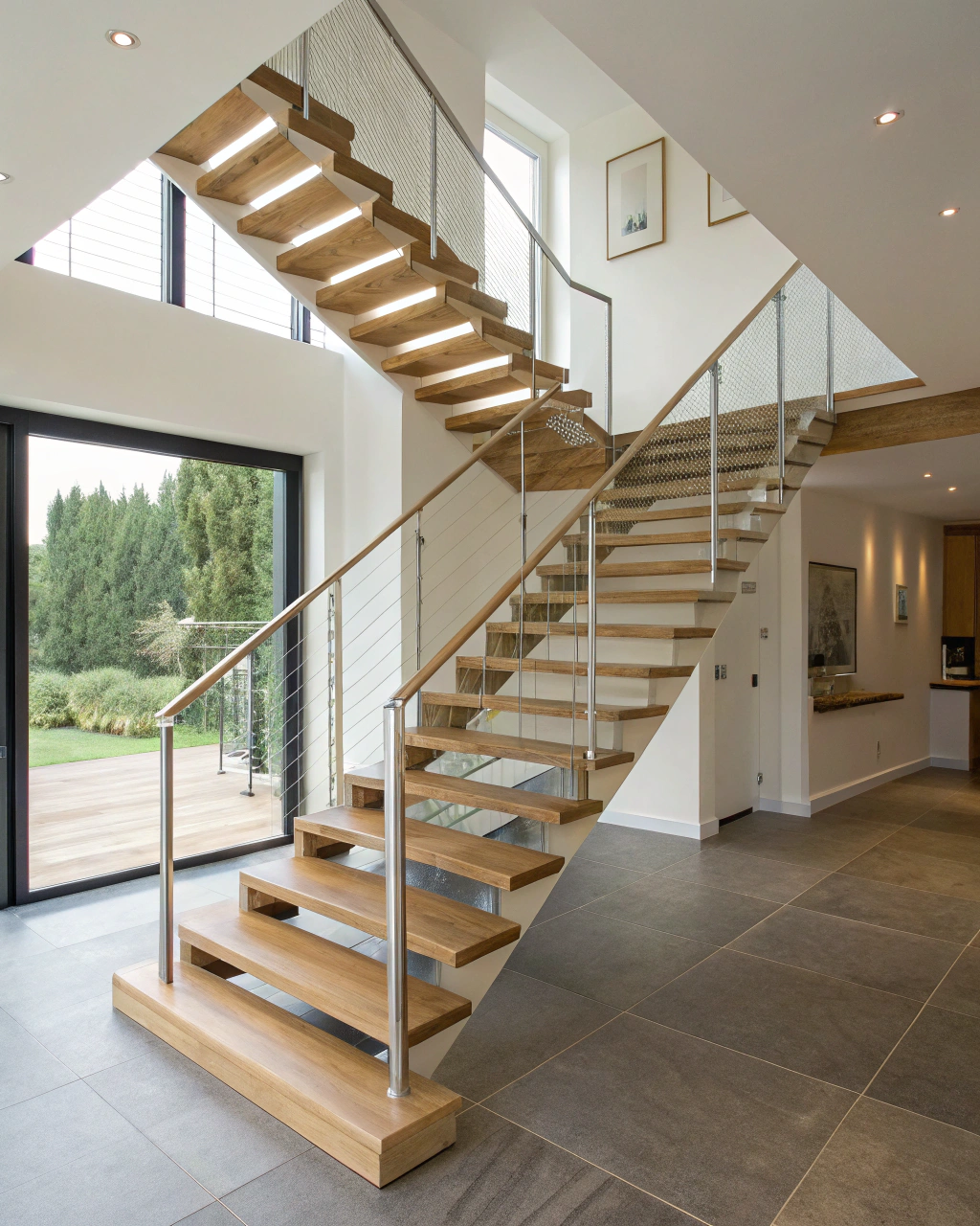 modern wooden staircase designs floating wooden st