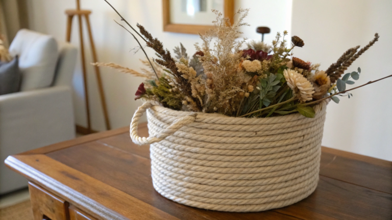rope basket decor ideas