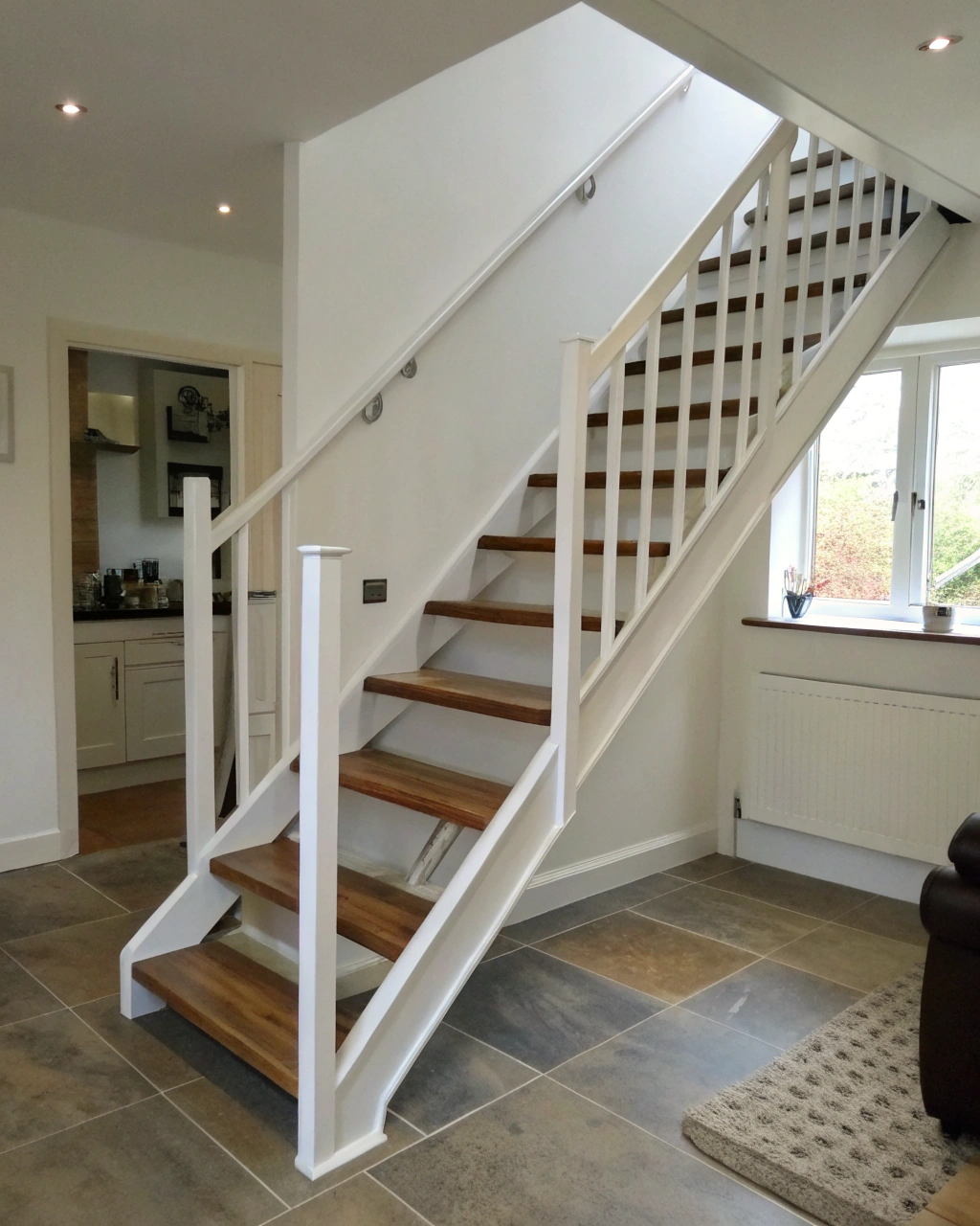 small staircase ideas that save space open riser