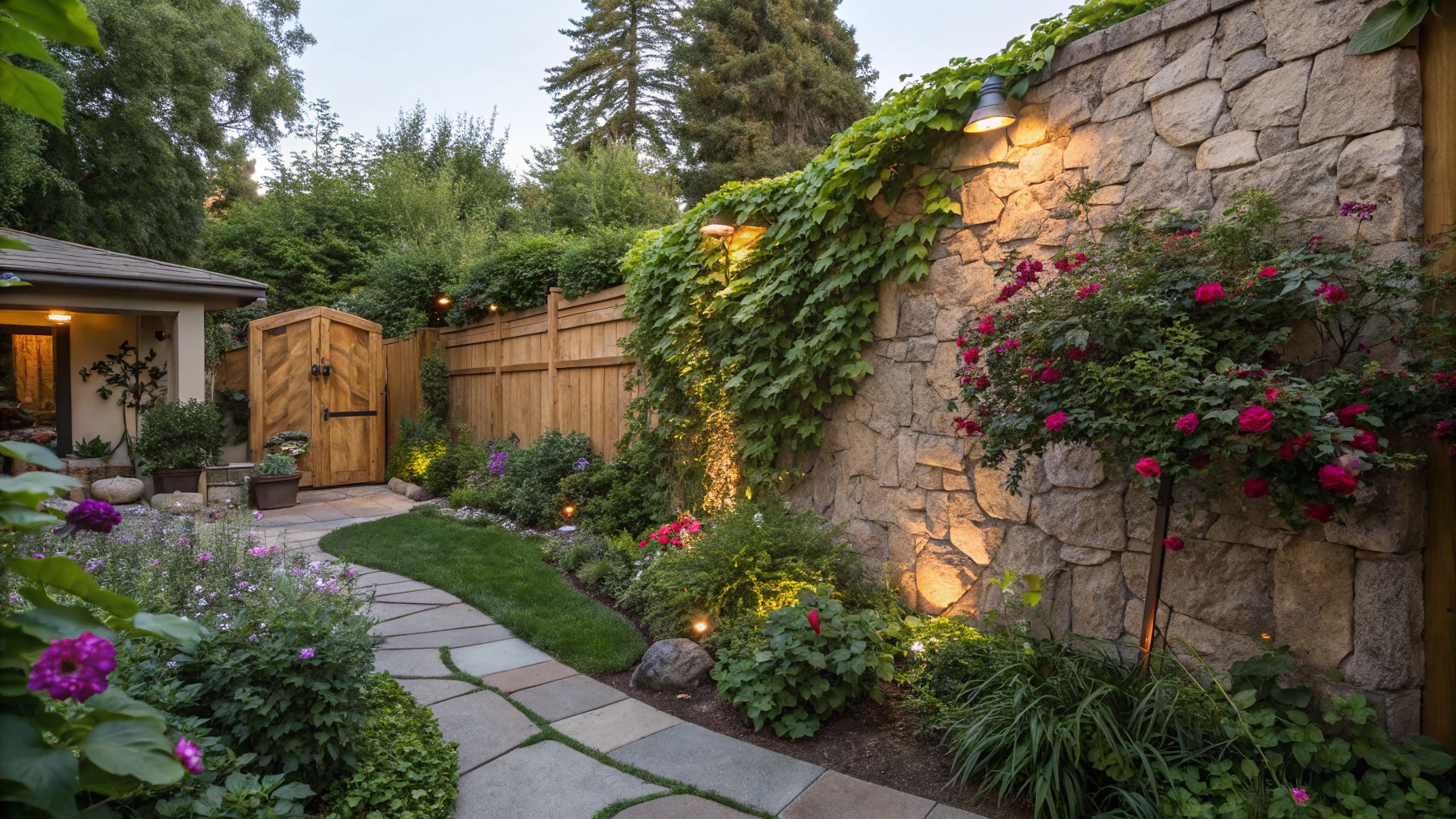 backyard garden wall ideas